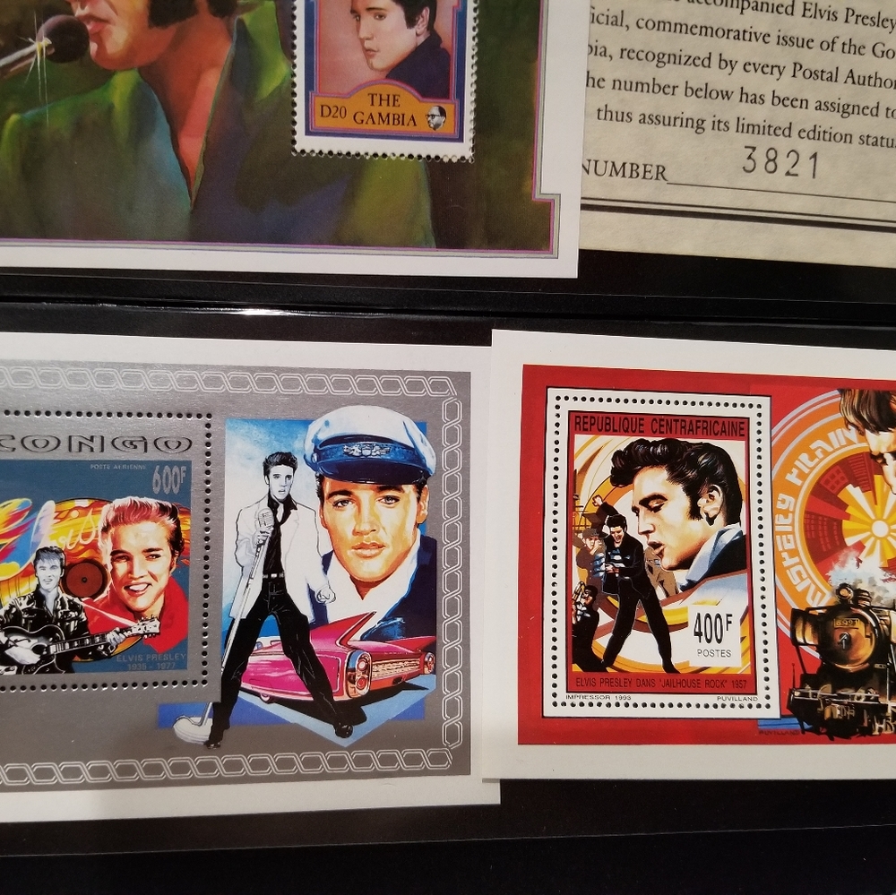 Set of 7 Elvis Stamps - Picture 3 of 8
